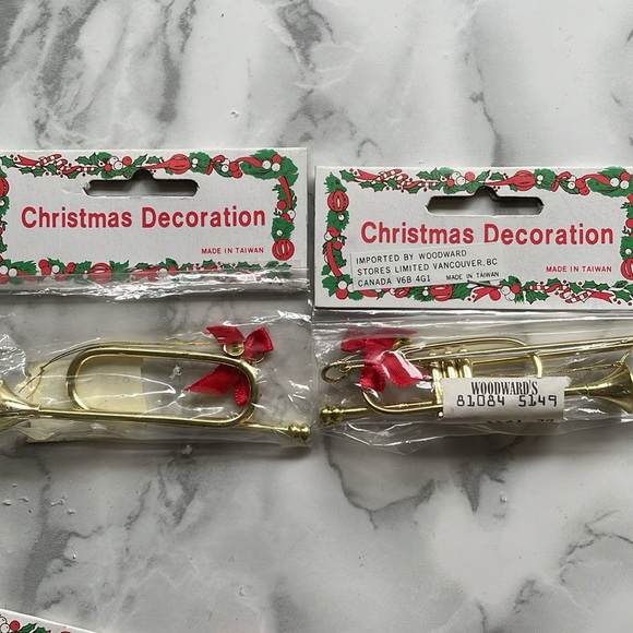 Vintage Christmas metal Musical ornament LOT - Picture 5 of 5